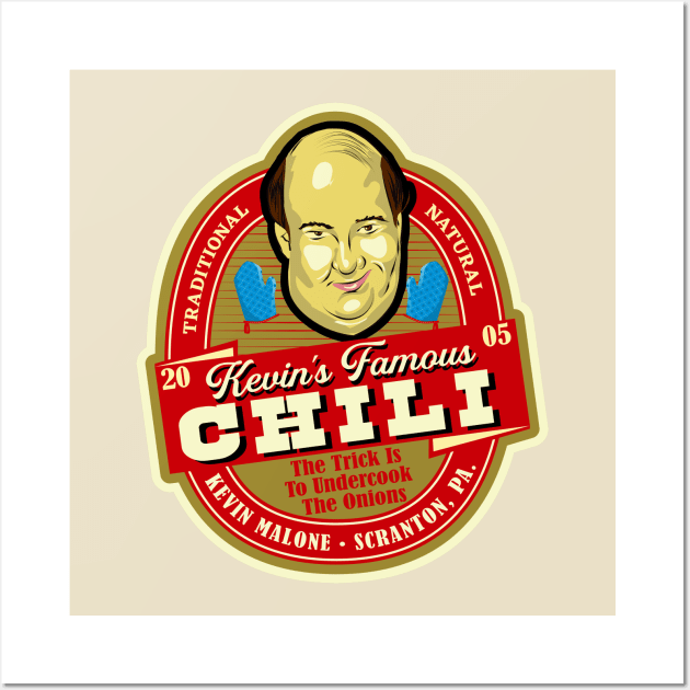 Kevin Malone Chili Label Office Wall Art by Alema Art